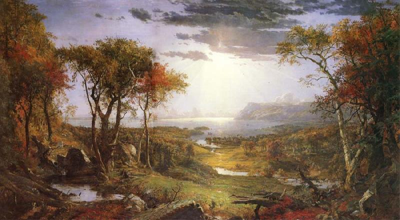 Jasper Cropsey Herbst am Hudson River France oil painting art